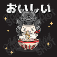 Cute Retro 90s Japanese Kawaii Ramen Samurai Cat Waist Apron | Artistshot