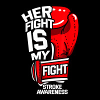 Her Fight Is My Fight Stroke Ischemic Paralysis Red Gloves T Shirt Adjustable Cap | Artistshot