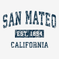 San Mateo California Ca Vintage Sports Design Navy Print Raglan Baseba Classic T-shirt | Artistshot