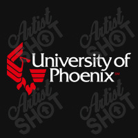 University Of Phoenix   White Red Throw Pillow | Artistshot