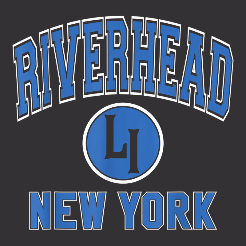 Riverhead New York Li Ny Varsity Style Blue Print T Shirt Vintage Hoodie | Artistshot