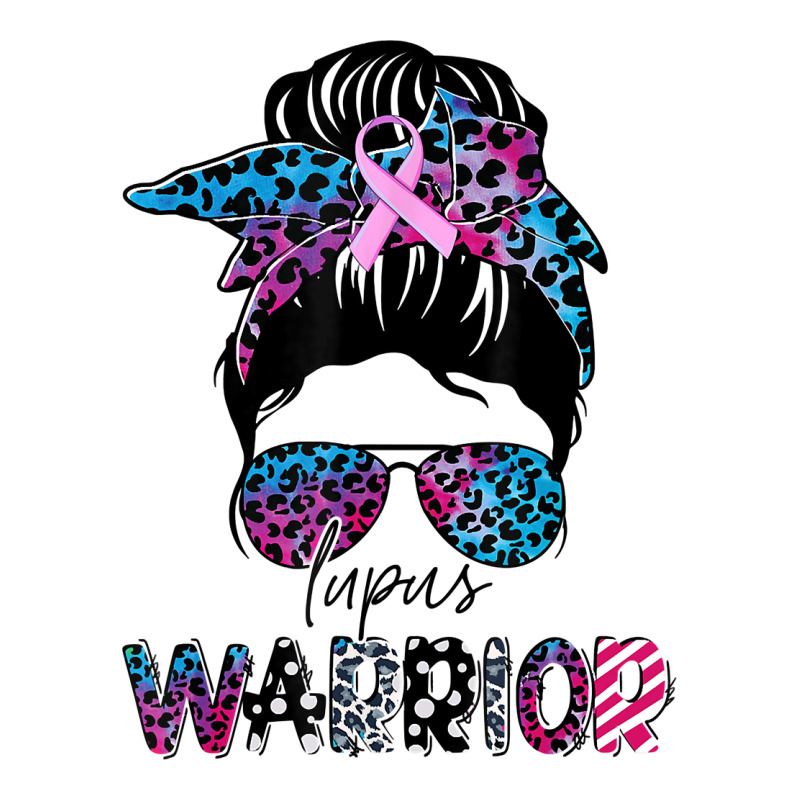 7.lupus Warrior Women Glasses Messy Bun Leopard Bandana Sticker | Artistshot