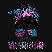 7.lupus Warrior Women Glasses Messy Bun Leopard Bandana Rectangle Patch | Artistshot