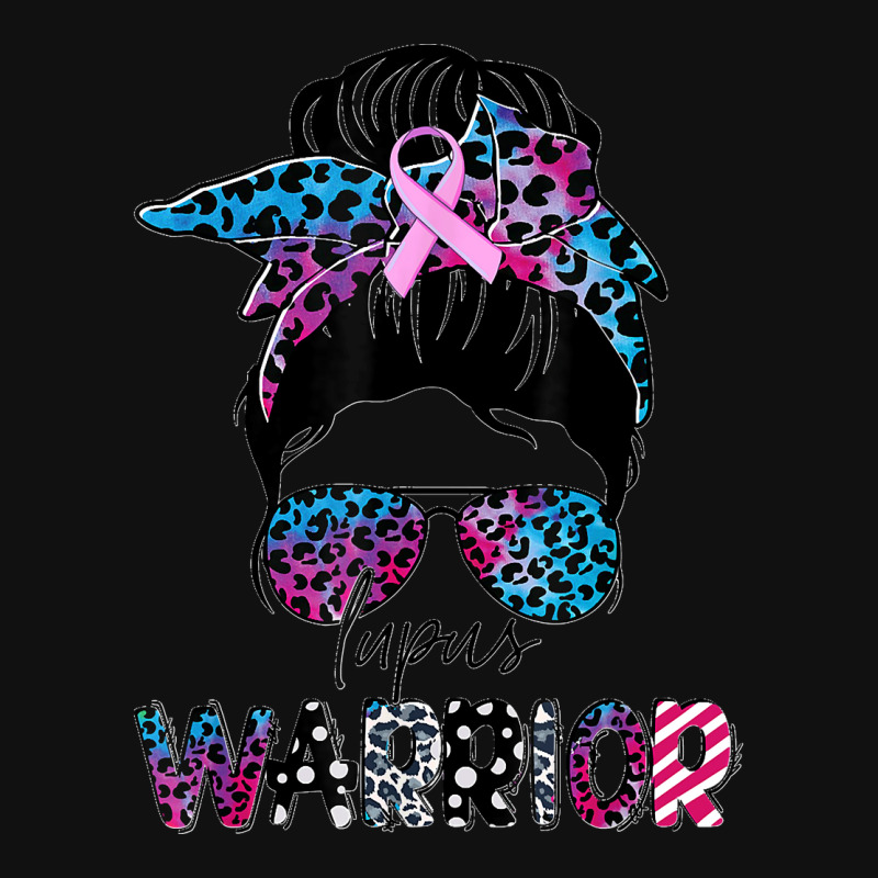 7.lupus Warrior Women Glasses Messy Bun Leopard Bandana Rectangle Patch | Artistshot