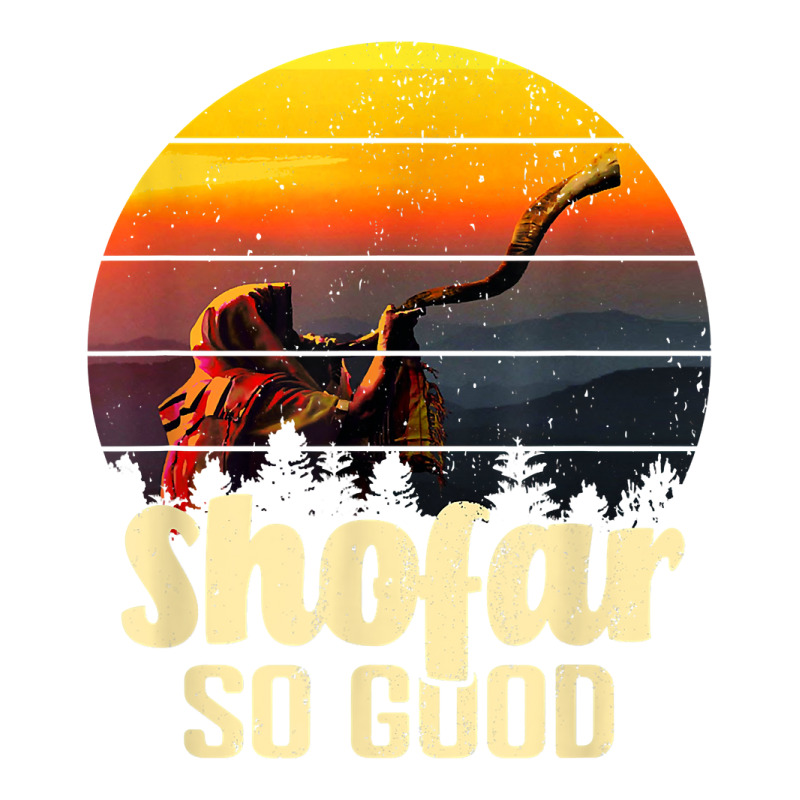 Shofar So Good Vintage Sunset Funny Rosh Hashanah T Shirt V-neck Tee | Artistshot