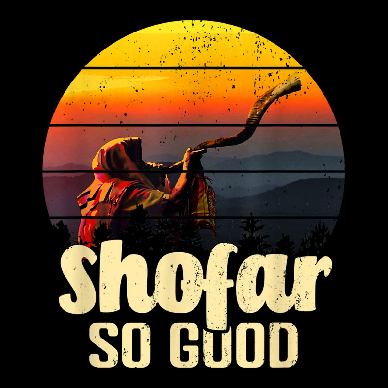 Shofar So Good Vintage Sunset Funny Rosh Hashanah T Shirt Men's Long Sleeve Pajama Set | Artistshot