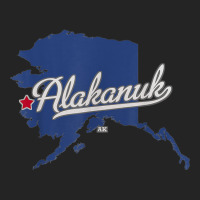 Alakanuk Alaska Ak Map T Shirt 3/4 Sleeve Shirt | Artistshot