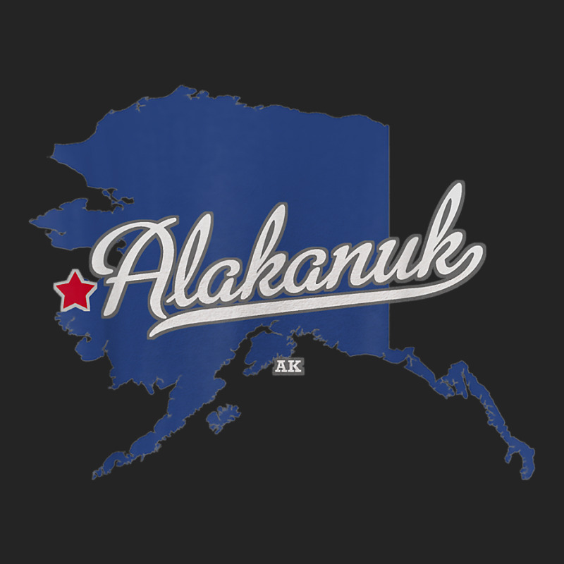 Alakanuk Alaska Ak Map T Shirt 3/4 Sleeve Shirt | Artistshot