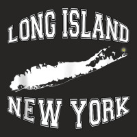 Trendy Long Island New York Varsity Letter Tank Top Ladies Fitted T-shirt | Artistshot