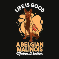 Dog Lover Life Is Good A Belgian Malinois Make It Better Premium Scorecard Crop Tee | Artistshot