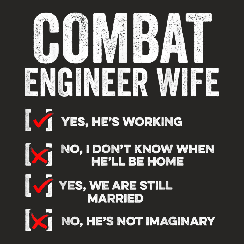 Combat Engineer Wife Usa Military Sapper T Shirt Ladies Fitted T-Shirt by pilusoekyokeln | Artistshot