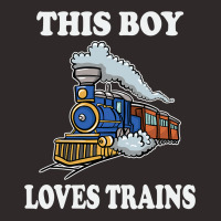 This Boy Loves Trains Gift Train Wagon Lover Gifts Racerback Tank | Artistshot