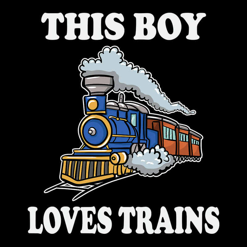 This Boy Loves Trains Gift Train Wagon Lover Gifts Cropped Sweater by trokeryth | Artistshot