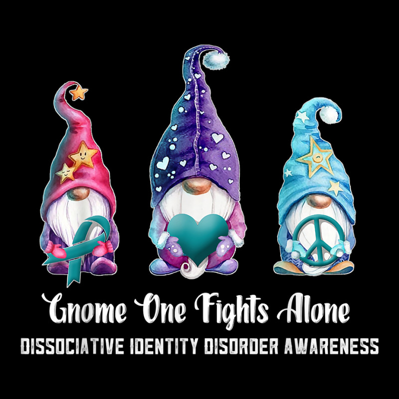 Gnome One Fights Alone Dissociative Identity Disorder T Shirt Adjustable Cap | Artistshot