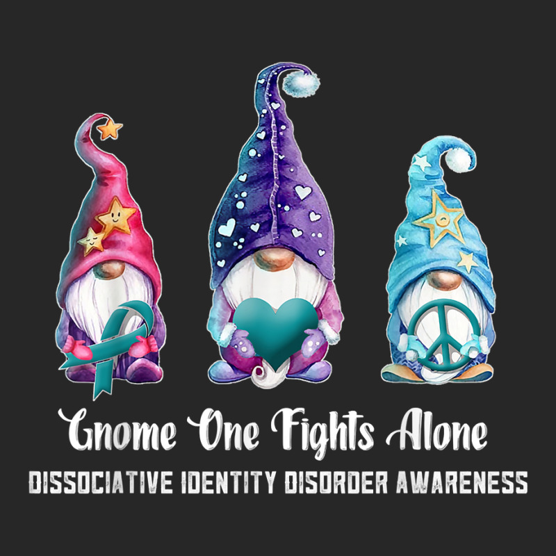 Gnome One Fights Alone Dissociative Identity Disorder T Shirt Men's T-shirt Pajama Set | Artistshot