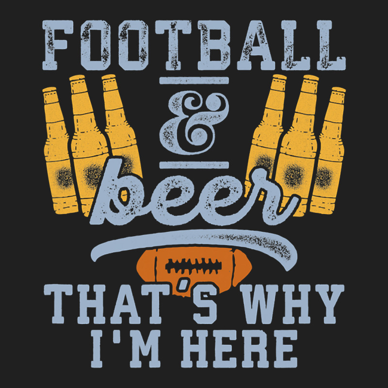 Football & Beer That's Why I'm Here For Coach And Dad Drawstring Bags | Artistshot