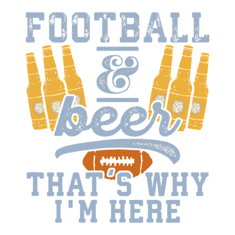 Football & Beer That's Why I'm Here For Coach And Dad Stainless Steel Water Bottle | Artistshot