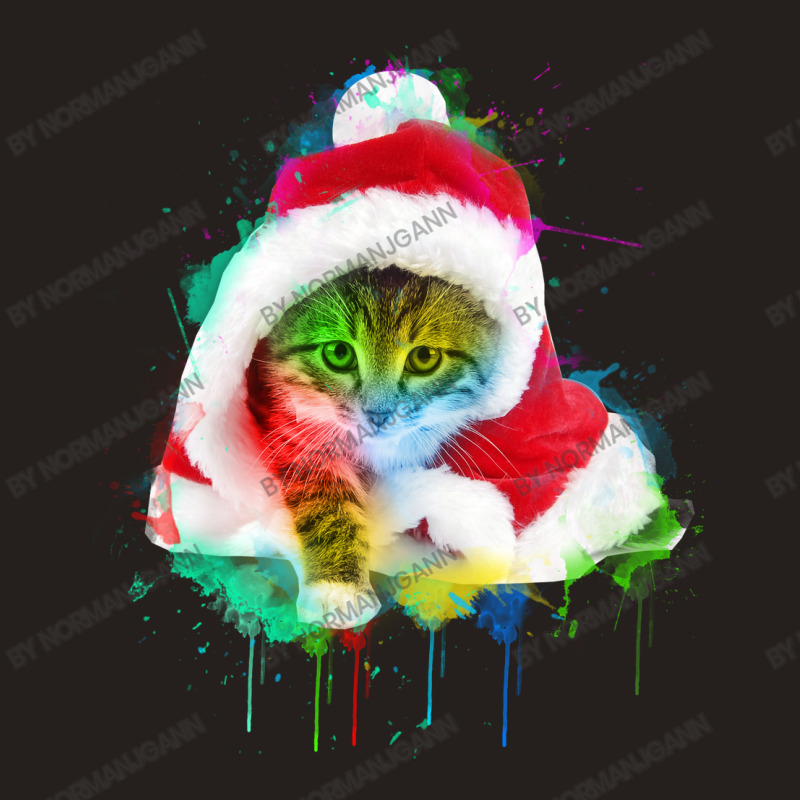 Merry Christmas Cat Tank Top | Artistshot