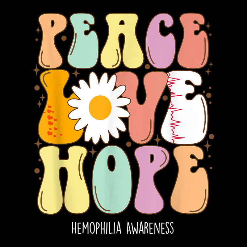 Peace Love Hope Hemophilia Awareness Gift T Shirt Adjustable Cap by cm-arts | Artistshot