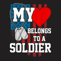 My Heart Belongs To A Soldier Shirt Us Military Soldier T Shirt T-shirt | Artistshot