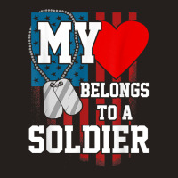 My Heart Belongs To A Soldier Shirt Us Military Soldier T Shirt Tank Top | Artistshot