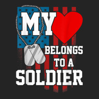 My Heart Belongs To A Soldier Shirt Us Military Soldier T Shirt 3/4 Sleeve Shirt | Artistshot