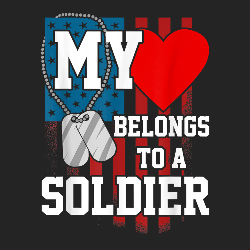 My Heart Belongs To A Soldier Shirt Us Military Soldier T Shirt 3/4 Sleeve Shirt | Artistshot