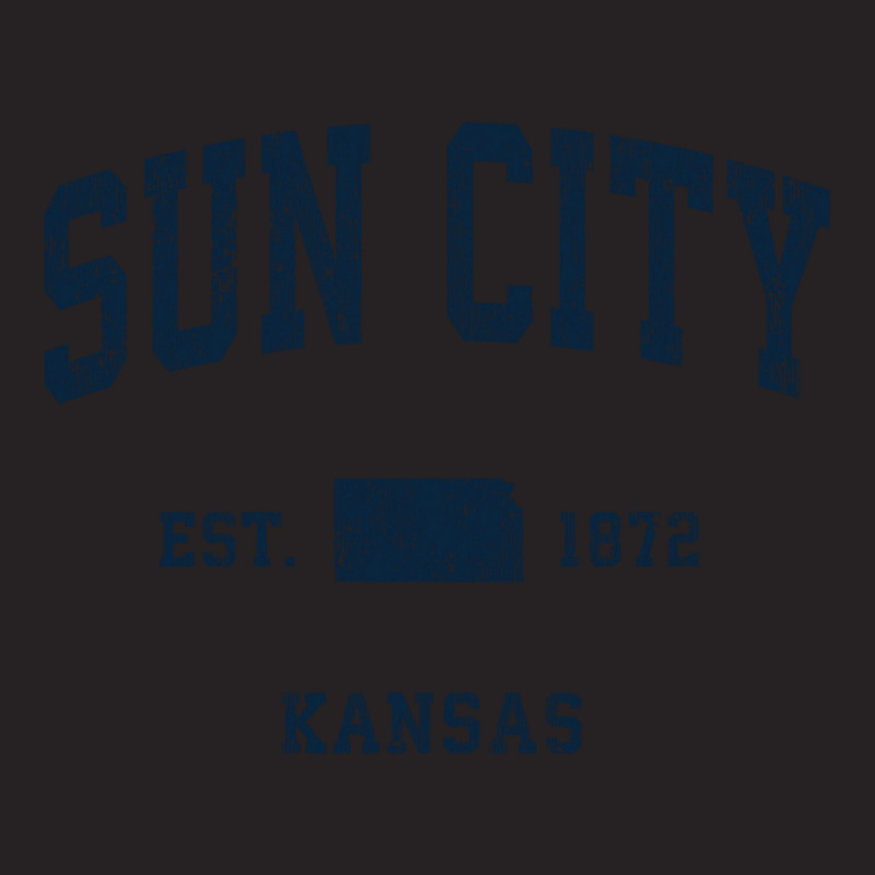 Sun City Kansas Ks Vintage Athletic Navy Sports Design Long Sleeve T S Vintage Cap | Artistshot