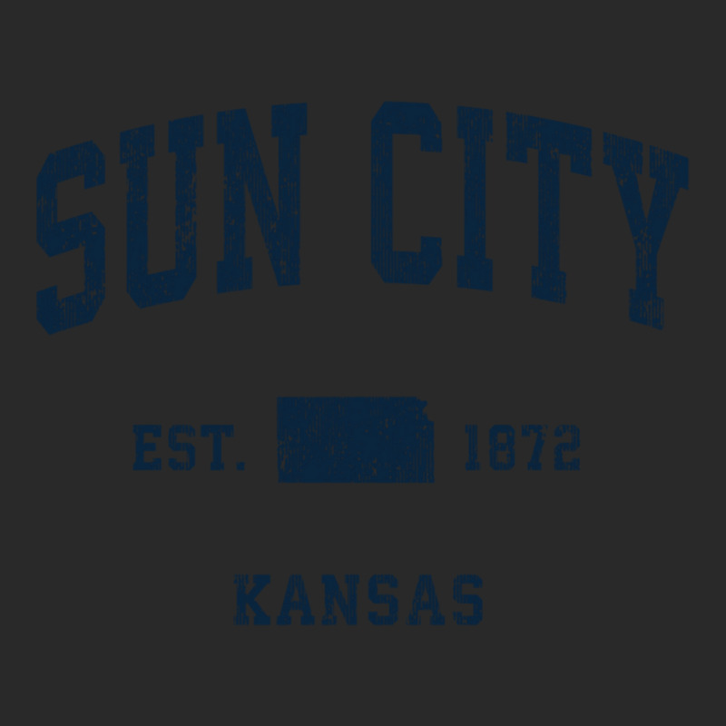 Sun City Kansas Ks Vintage Athletic Navy Sports Design Long Sleeve T S Printed Hat | Artistshot