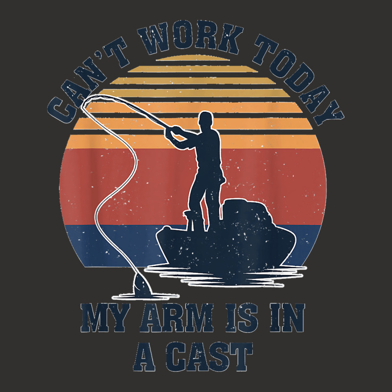 I Can't Work Today My Arm Is In A Cast Fishing Father's Day Champion Hoodie | Artistshot