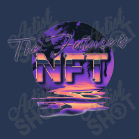 The Future Is Nft Non Fungible Token 80s Paradise   Non Fungible Token Men Denim Jacket | Artistshot