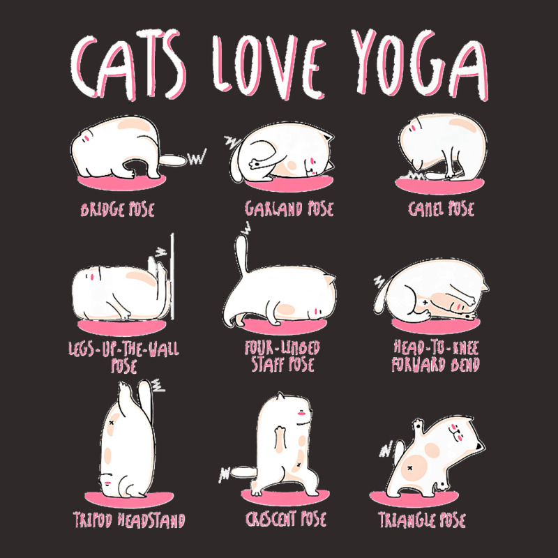 Funny Cats Love Different Yoga Positions Yoga Cat Premium Racerback Tank by STACYSCHUDEL | Artistshot