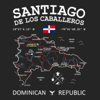 Santiago De Los Caballeros Dominican Republic Map Flag T Shirt Unisex Hoodie | Artistshot