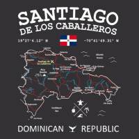 Santiago De Los Caballeros Dominican Republic Map Flag T Shirt Vintage Hoodie | Artistshot