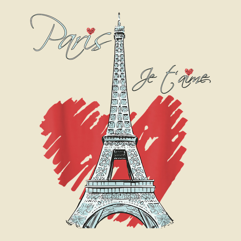 I Love Paris Eiffel Tower French Souvenir France Parisian T Shirt Cropped Hoodie by cm-arts | Artistshot