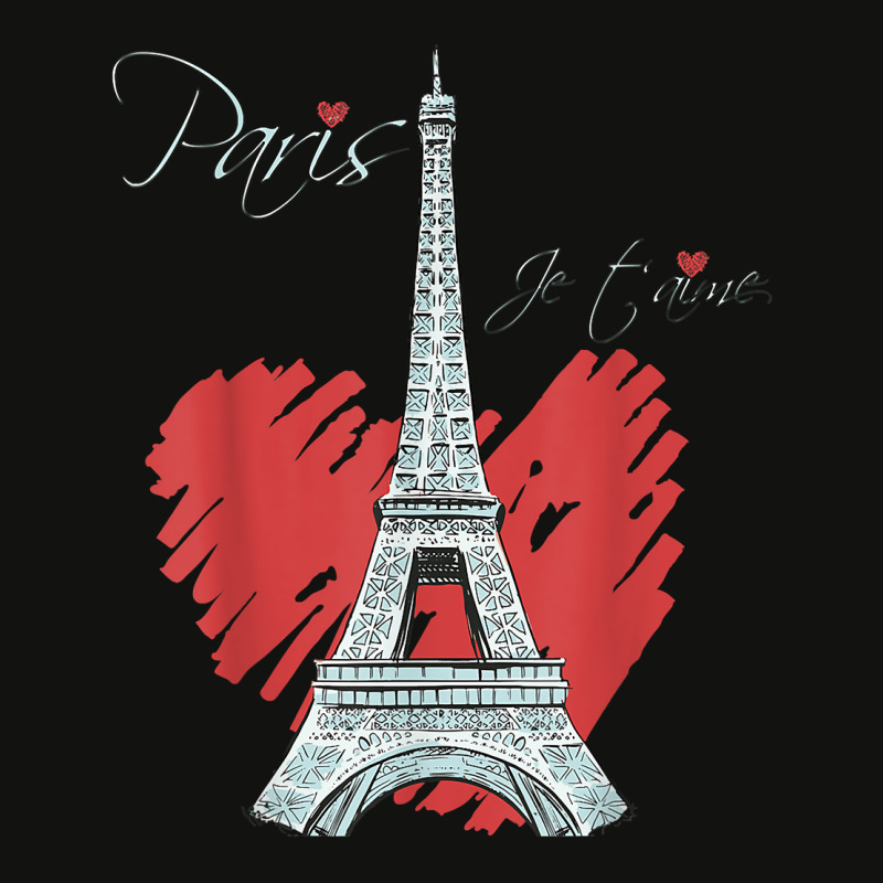 I Love Paris Eiffel Tower French Souvenir France Parisian T Shirt Scorecard Crop Tee by cm-arts | Artistshot