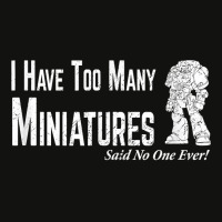 Wargaming Too Many Miniature Funny Wargamer Gift T Shirt Scorecard Crop Tee | Artistshot