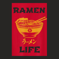 Ramen Life Japanese Noodles Katakana Vintage Retro Gift T Shirt Ladies Fitted T-shirt | Artistshot