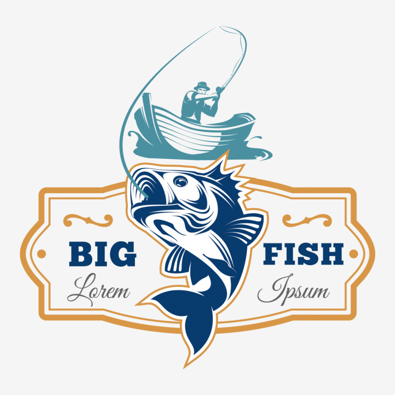 Big Fish Vector License Plate by ZhannaArt | Artistshot