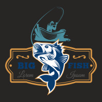 Big Fish Vector Ladies Fitted T-shirt | Artistshot