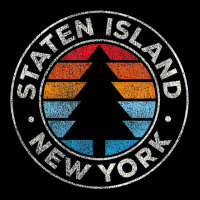 Staten Island New York Ny Vintage Graphic Retro 70s T Shirt Adjustable Cap | Artistshot