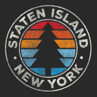 Staten Island New York Ny Vintage Graphic Retro 70s T Shirt Printed Hat | Artistshot