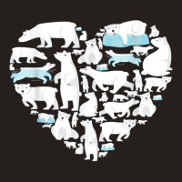 Polar Bear Lover Polar Bear Heart Valentine Gift Men Women T Shirt Tank Top | Artistshot