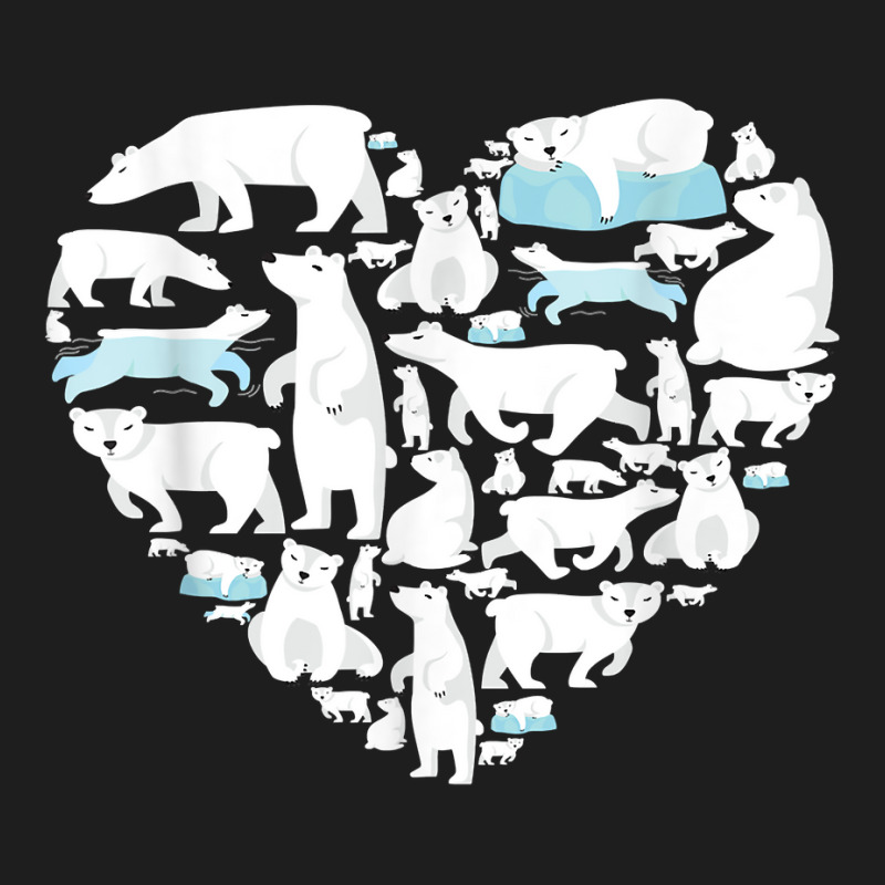 Polar Bear Lover Polar Bear Heart Valentine Gift Men Women T Shirt Classic T-shirt by puetzee | Artistshot