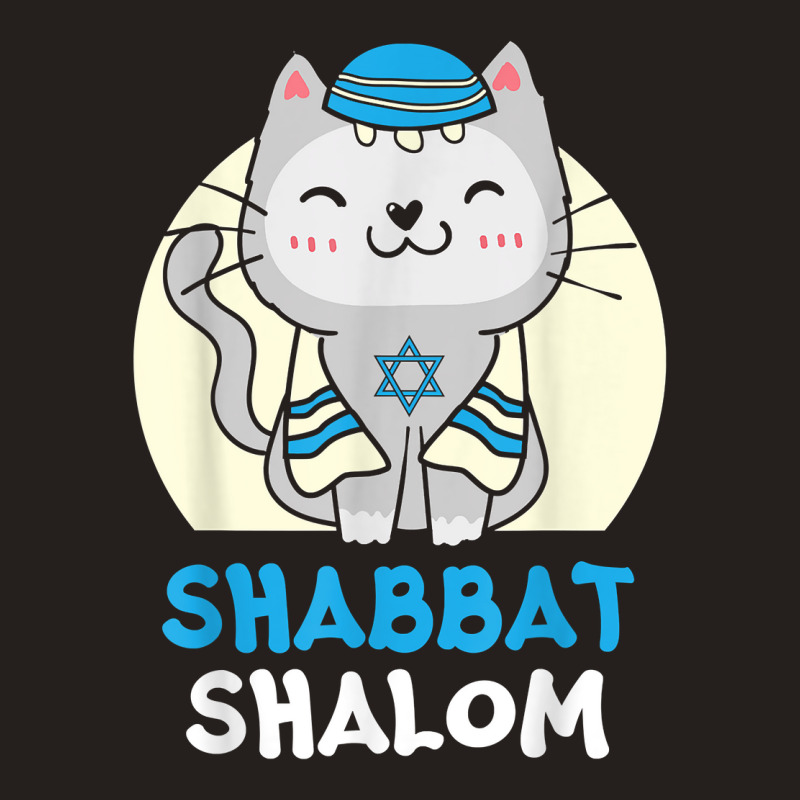 Shabbat Shalom Cat Lover Holy Day Judaism Yom Kippur T Shirt Tank Top | Artistshot