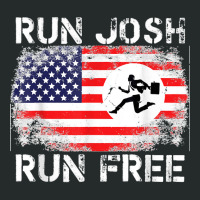 Josh Hawley Run Free Funny Josh Running Flag Us Run Josh Run Women's Triblend Scoop T-shirt | Artistshot