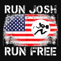 Josh Hawley Run Free Funny Josh Running Flag Us Run Josh Run Crop Top | Artistshot