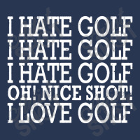 I Hate Golf Oh Nice Men Denim Jacket | Artistshot