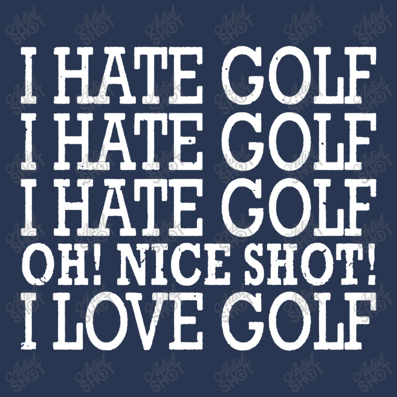 I Hate Golf Oh Nice Men Denim Jacket | Artistshot