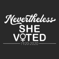 Womens Nevertheless She Voted Womens Rights Civil Action Vote V Neck T Printed Hat | Artistshot